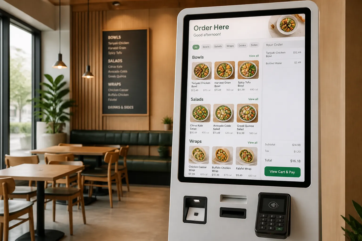 Active Self Service Ordering Kiosk